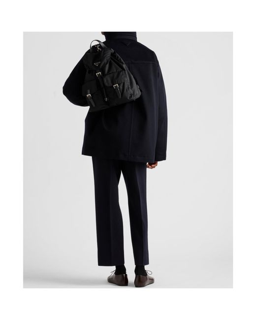 Prada Blue Straight Hem Down Jacket for men