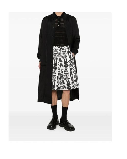 Comme des Garçons Black Belt Loop Shorts for men