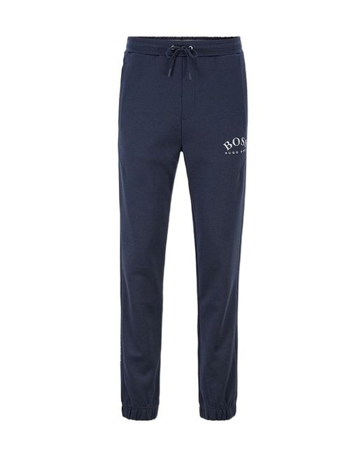 Boss Blue Logo Sweatpants for men