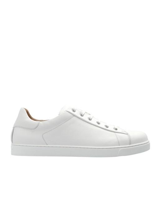 Gianvito Rossi White Leather Sneakers for men