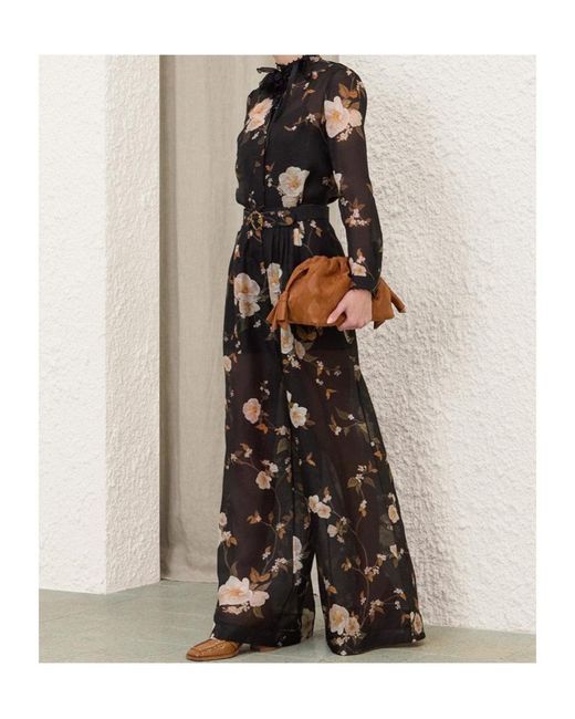 Zimmermann Black Ascent Embellished Body Shirt