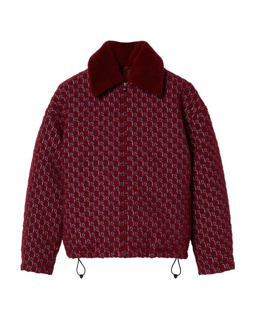 Gucci Red GG Shadow Bouclé Jacket