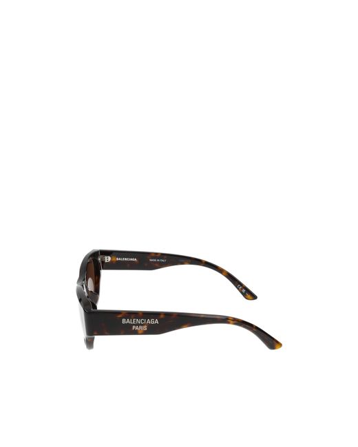 Balenciaga White Eyewear Rectangular Frame Sunglasses
