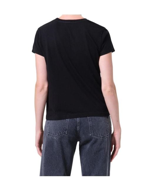 Agolde Black Cotton Tee