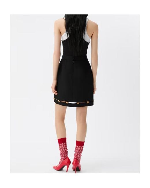 Versace Black Medusa '95 Cutout Skirt