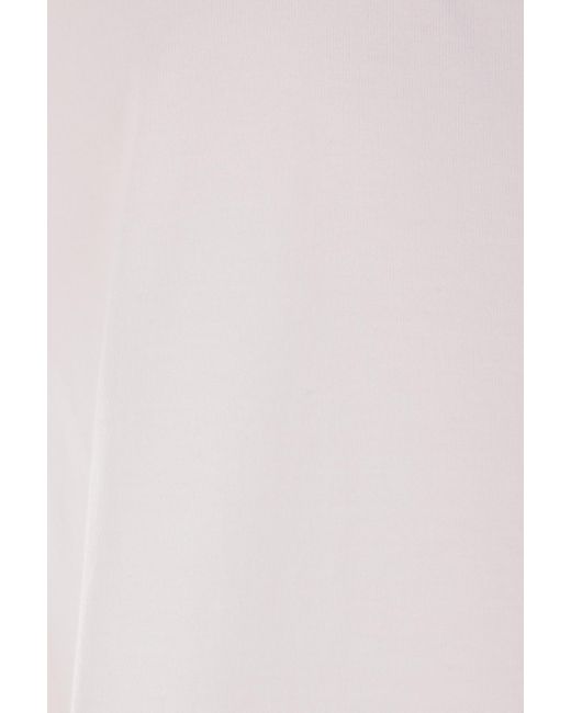 Brunello Cucinelli White Monili Embroidered Crewneck T-Shirt