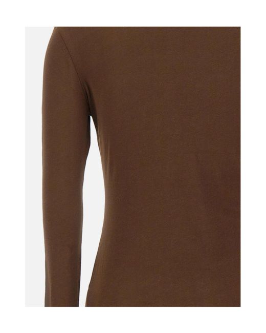 Entire studios Brown Sheer Long Sleeve Knitted Top