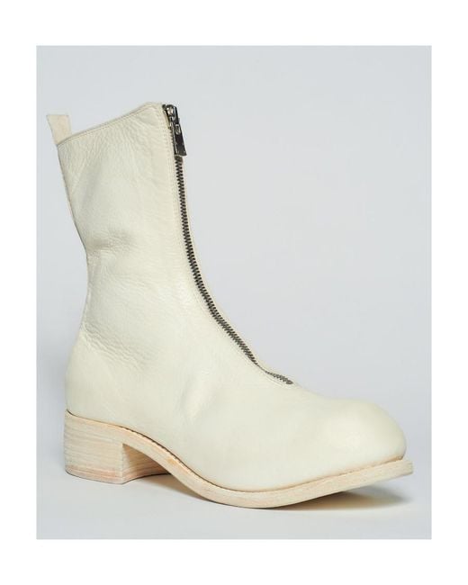 Guidi Natural Pl2 Front Zipper Ankle Boot