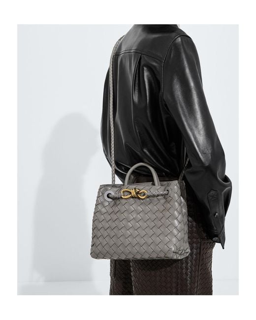 Bottega Veneta Gray Small Andiamo
