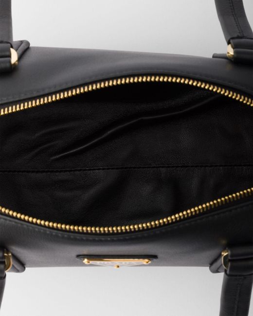 Prada Black Zipped Medium Tote Bag