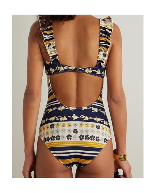 LaDoubleJ Multicolor Boop Open-Back Printed Underwired Swimsuit