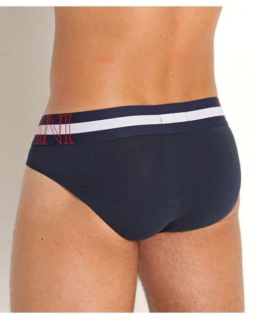 Emporio Armani Blue Briefs Pants for men