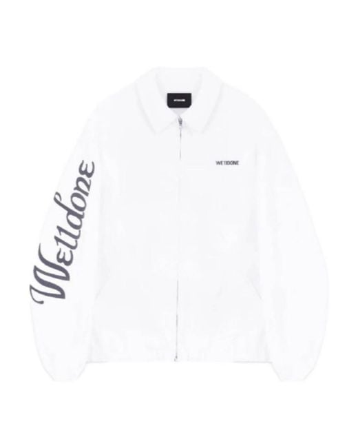 we11done White Logo Casual Jacket for men