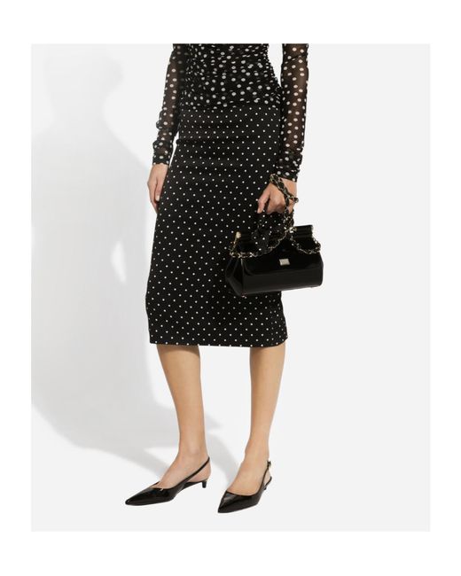 Dolce & Gabbana Black Midi Skirts