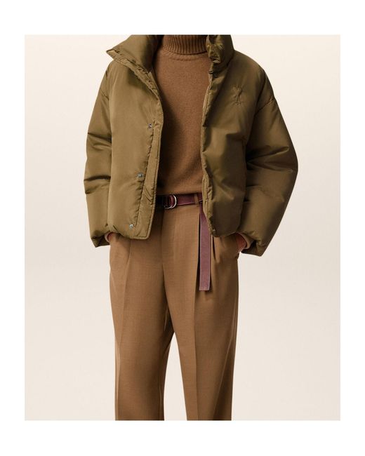 AMI Natural Taffetas Ami De Coeur Down Jacket for men
