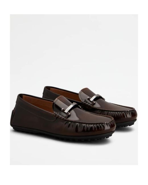 Tod's Brown City Gommino Loafers for men