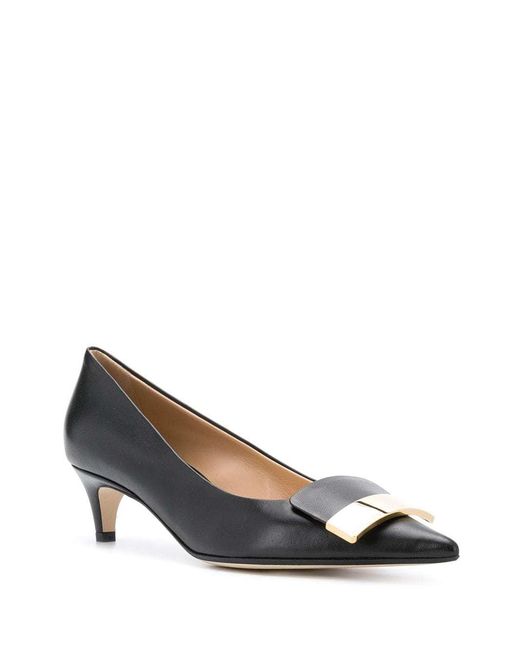 Sergio Rossi Gray Sr1 Pointed Toe Pumps