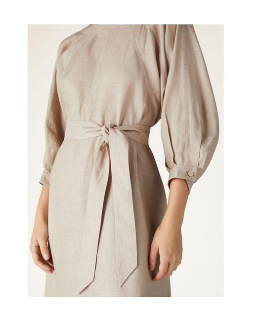 Loro Piana Natural Ruth Linen Maxi Dress