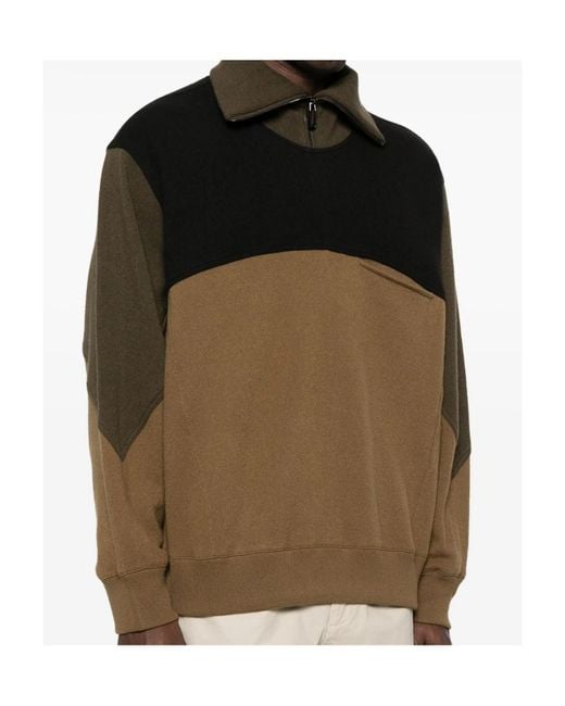 Emporio Armani Multicolor Colour-Block Zip-Up Sweatshirt for men
