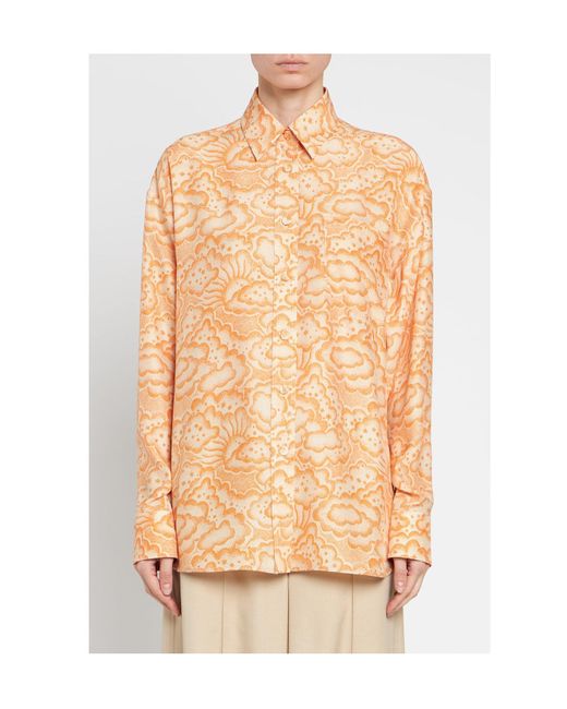 Stella McCartney Orange Long-Sleeved Shirt