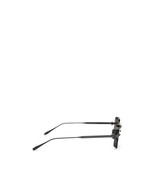 Akoni Metallic Geometric Sunglasses for men