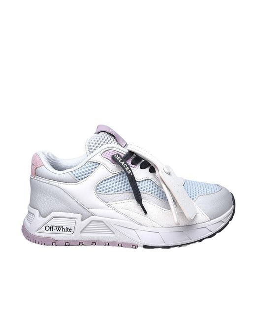 Off-White c/o Virgil Abloh White Kick Off Lace-Up Sneakers