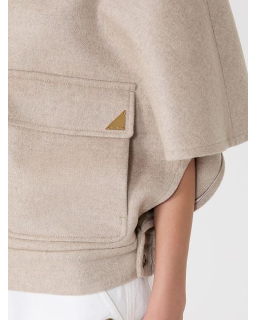Max Mara Natural Boxy Cape