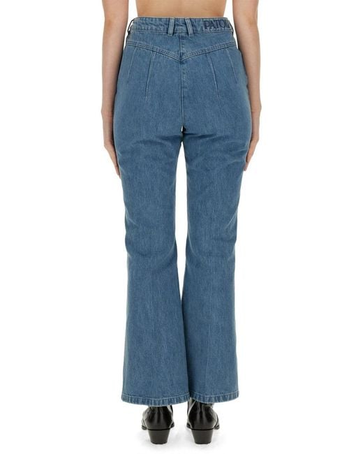 Patou Blue Flare Fit Designer Jeans