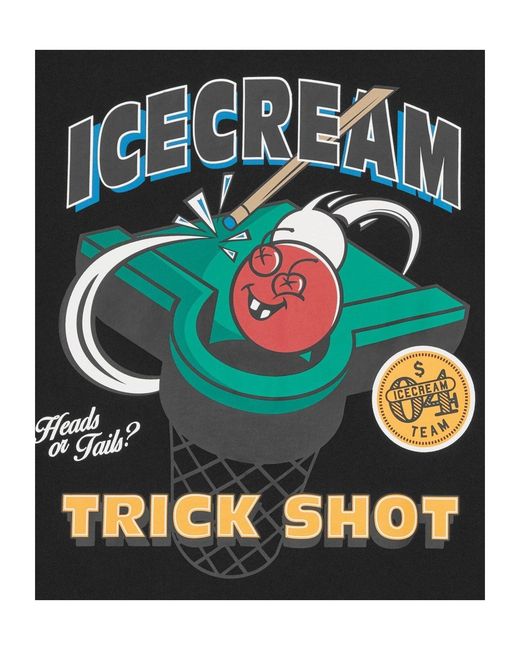 ICECREAM Black Long-Sleeved Hooded Sweatshirt for men