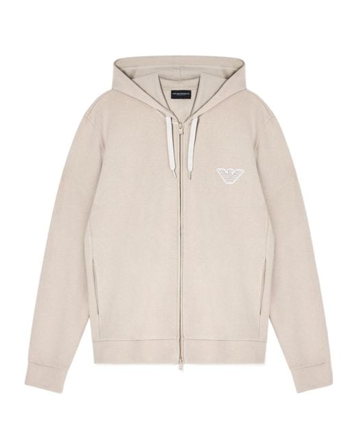 Emporio Armani Natural Simple Hooded Sweatshirt for men