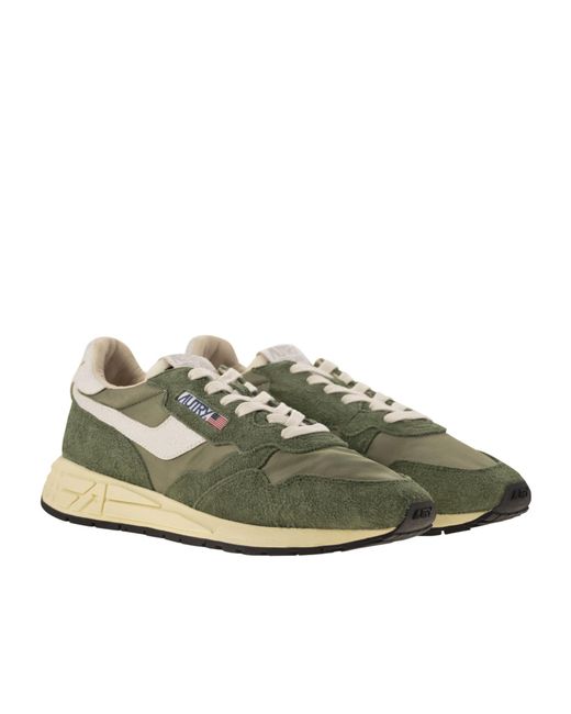Autry Green Reelwind Low-Top Sneakers for men