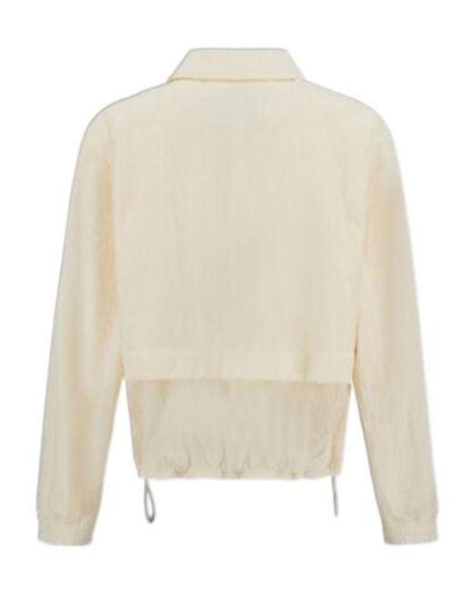 Herno White Tech-Crincle Jacket for men