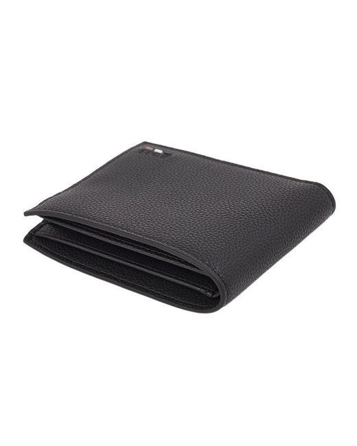 Boss Black Boss Logo Embossed Bi-Fold Wallet for men