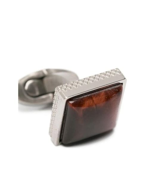 Tateossian White Square Cufflinks for men