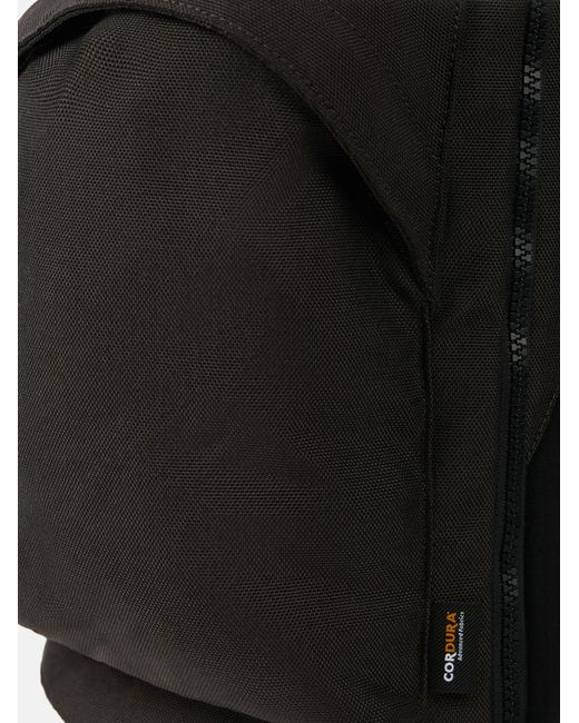 Stone Island Black Logo Patch Backpack for men