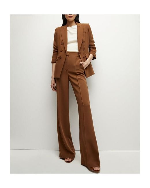 Veronica Beard Brown High-Waisted Casual Pants
