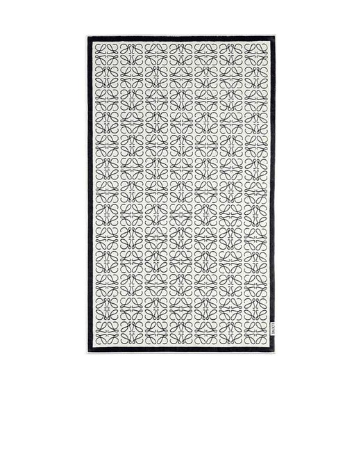 Loewe White Anagram Towel