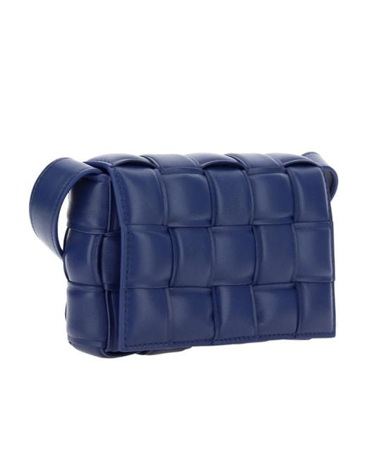 Bottega Veneta Blue Padded Cassette Crossbody Bag