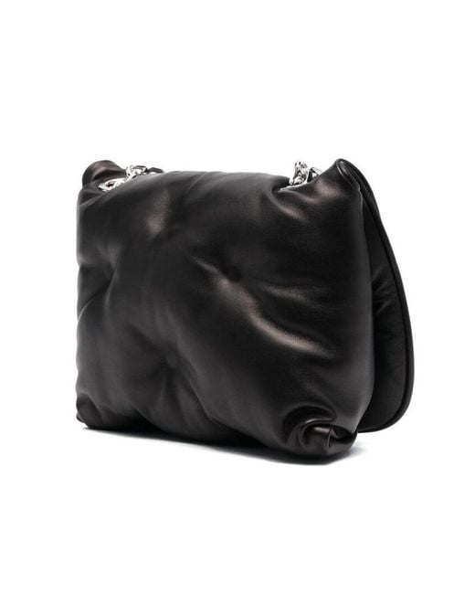Maison Margiela Black Glam Slam Quilted Messenger Bag for men