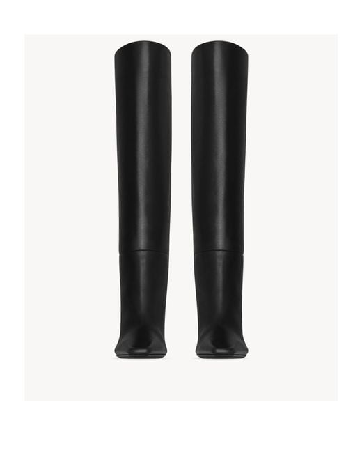 Saint Laurent Black Jill Pointed Toe Boots
