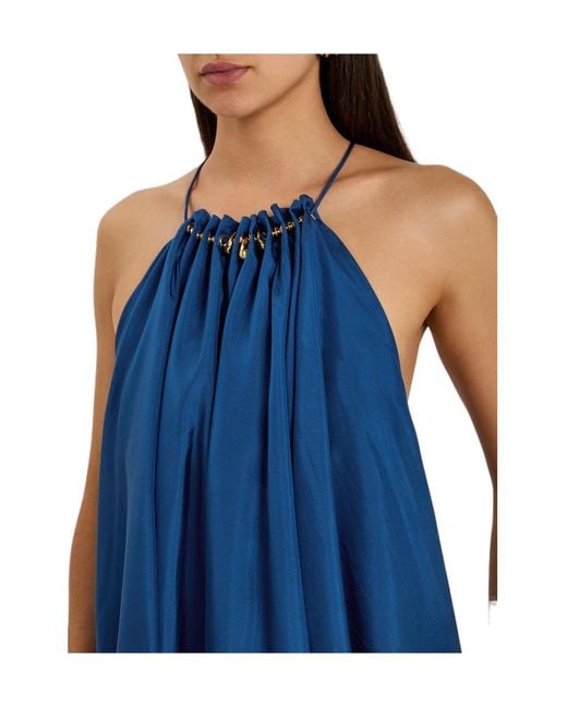 Zimmermann Blue Beaded Embellished Dress
