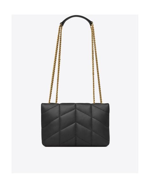 Saint Laurent Black Puffer Toy Quilted Shoulder Bag