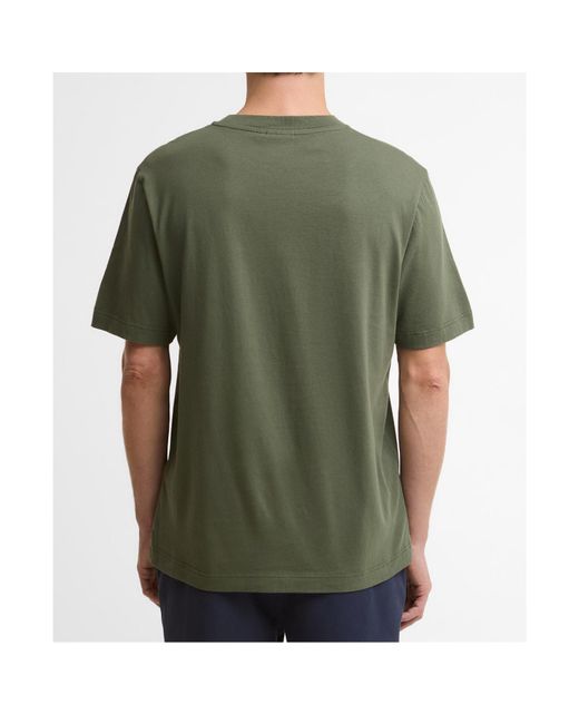 Barbour Green Logo Short-Sleeve T-Shirt for men
