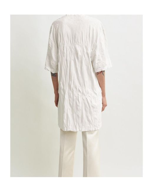 Totême White Totême Short-Sleeved Crewneck T-Shirt Dress