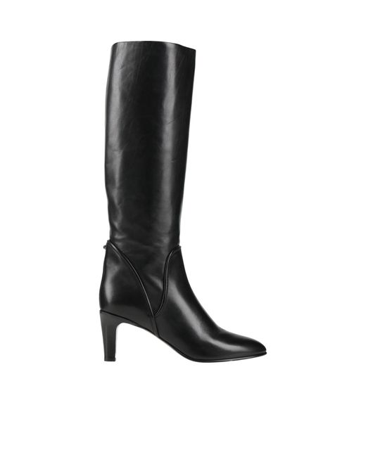 Chloé Black Leather Thigh-High Boots