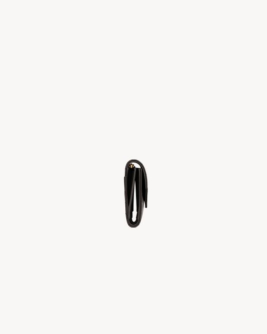 Saint Laurent Black Trifold Wallet