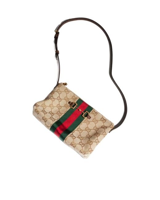 Gucci Multicolor Horsebit Web Small Shoulder Bag