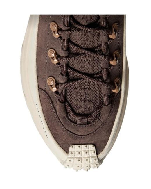 Moncler Brown Trailgrip Lite3 Nubuck Suede Trainers
