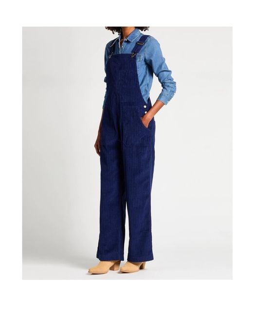 Farm Rio Blue Solid Color Jumpsuit
