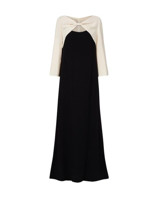 Valentino Black Silk Gown